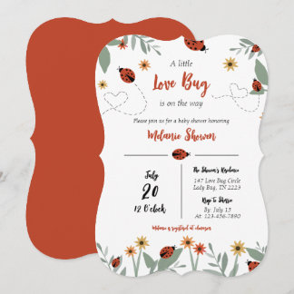 Invitation Carton d'invitation pour Baby Shower Bébé petite p