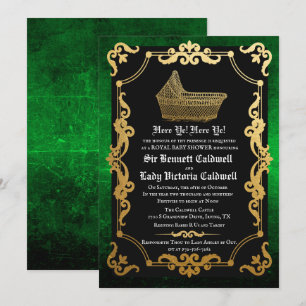 Invitation Carton d'invitation pour Baby Shower Médiéval Rena