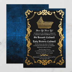 Invitation Carton d'invitation pour Baby Shower Médiéval Rena