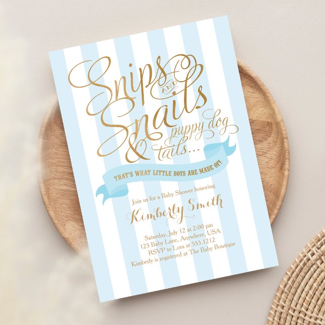 Invitation Carton d'invitation pour Baby Shower pour garçon S (Créateur téléchargé)