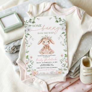 Invitation Carton d'invitation pour Baby Shower Some Bunny