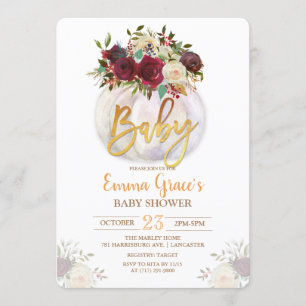 Invitation Carton d'invitation pour Baby Shower sur le thème