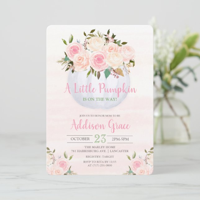 Invitation Carton d'invitation pour Baby Shower sur le thème  (Debout devant)