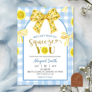 Invitation Carton d'invitation pour Baby Shower Thème Citron 