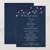 Carton d'invitation pour dîner/ fête de répétition