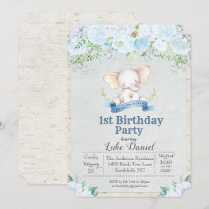 Invitation Carton d'invitation pour la 1ère fête d'anniversai