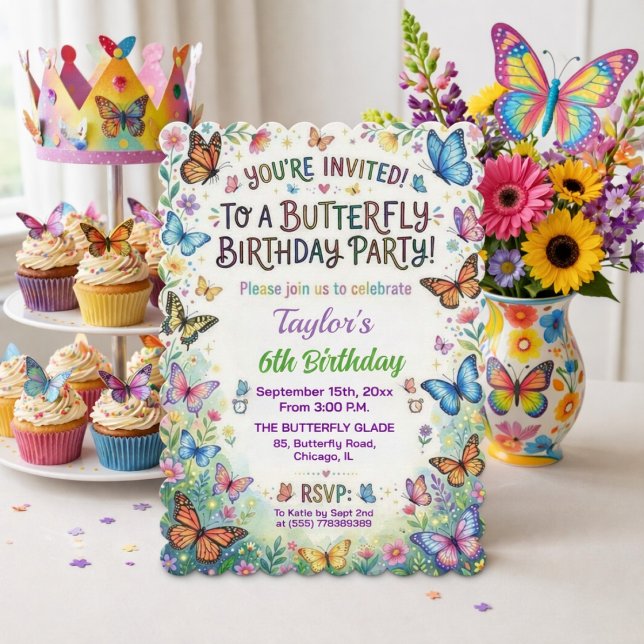 Invitation Carton d'invitation pour la fête d'anniversaire de (Créateur téléchargé)