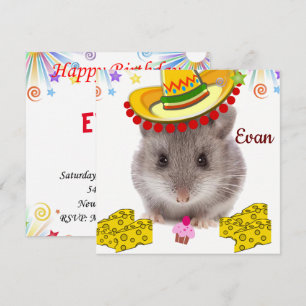 Invitation Carton d'invitation pour la fête d'anniversaire de