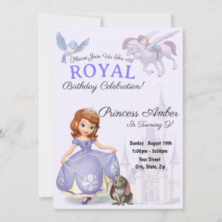 Invitation Carton d'invitation pour l'anniversaire de Sofia l