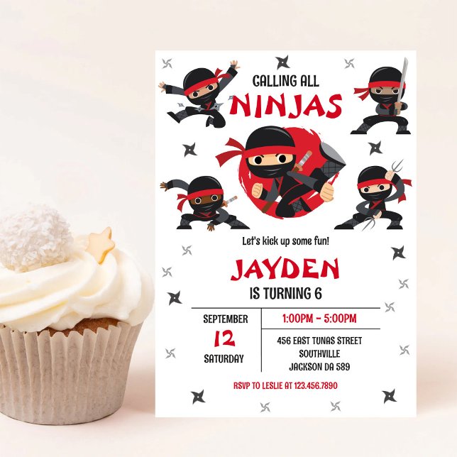 Invitation Carton d'invitation pour l'anniversaire d'un garço (Créateur téléchargé)