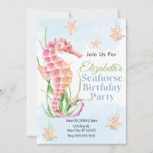 Carton d'invitation pour l'anniversaire d'un hippo