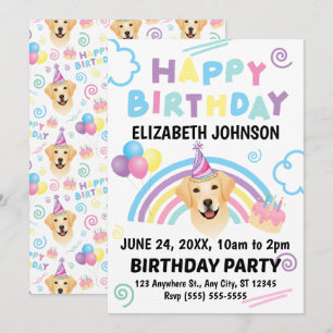 Invitation Carton d'invitation pour l'anniversaire d'un Labra