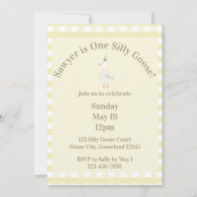 Carton d'invitation pour le 1er anniversaire de Si