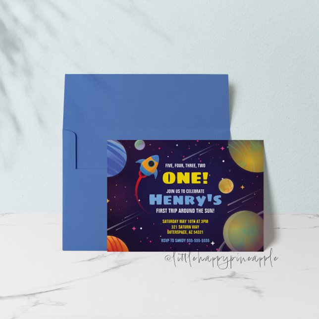 Invitation Carton d'invitation pour le premier anniversaire a (Créateur téléchargé)