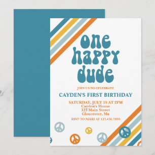 Invitation Carton d'invitation pour le premier anniversaire d