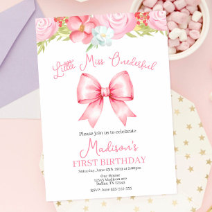 Invitation Carton d'invitation pour le premier anniversaire d