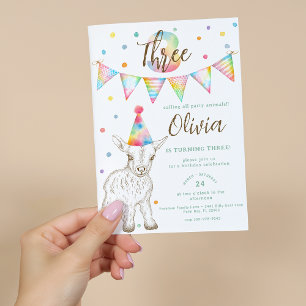 Invitation Carton d'invitation pour les 3 ans pour enfants Ch