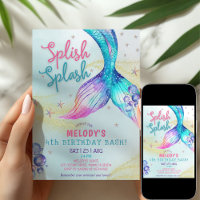 Carton d'invitation pour un 4ème anniversaire avec