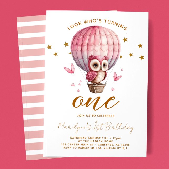 Invitation Carton d'invitation pour un premier anniversaire (Créateur téléchargé)