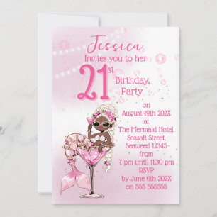 Invitation Carton d'invitation pour une fête d'anniversaire a