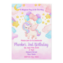 Carton d'invitation pour une fête d'anniversaire l