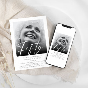 Invitation Carton d'invitation pour une fête d'anniversaire p