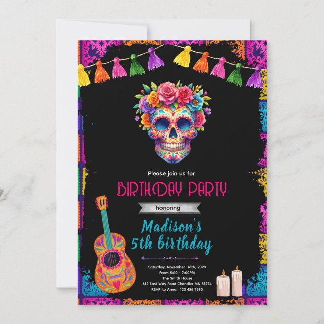 Invitation Carton d'invitation pour une fête d'anniversaire S (Devant)