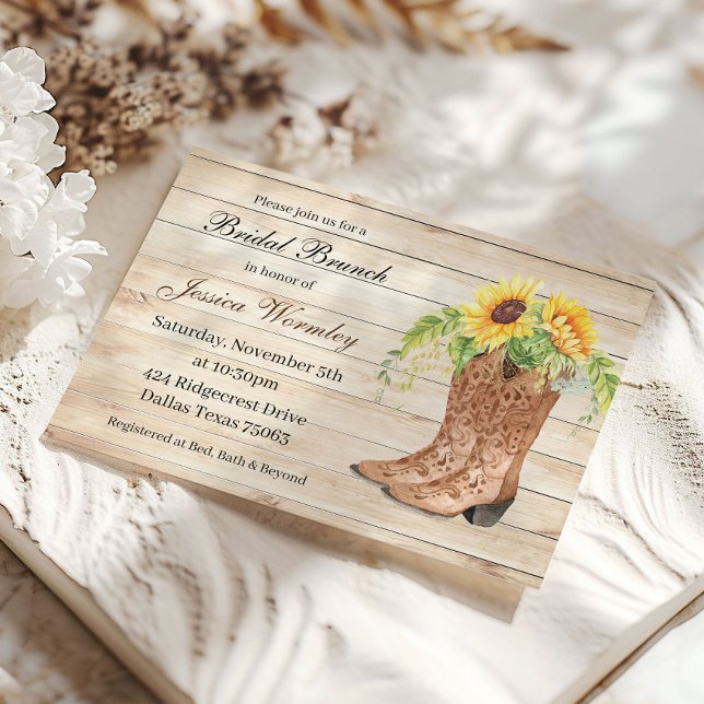 Invitation Carton d'invitation pour une fête de mariage weste (Créateur téléchargé)