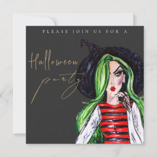 Invitation Carton d'invitation pour une fête d'Halloween pour