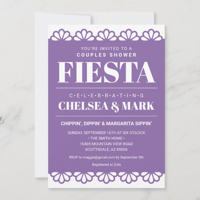 Invitation Carton d'invitation pour une fête prénatale de cou (Devant)