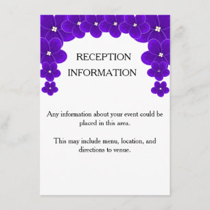 Invitation Carton d'invitation pour violette africaine