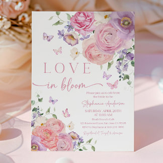 Invitation Carton d'invitation romantique pastel pour la fête