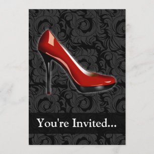Invitation Carton d'invitation Sassy Red Shoe