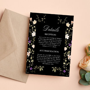Invitation Carton d'invitation supplémentaire avec détails su