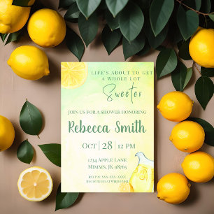 Invitation Carton d'invitation sur le thème de la limonade ja
