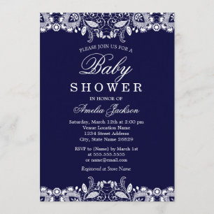 Invitation Carton d'invitation vintage blanc en dentelle mari