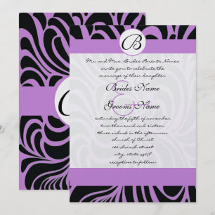 Invitation Cartons de mariage Art Déco découpés