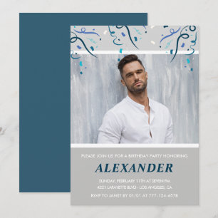 Invitation Cartons d'invitation 25e anniversaire Hommes Confe