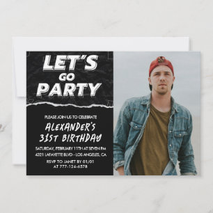 Invitation Cartons d'invitation 31e anniversaire Hommes Photo