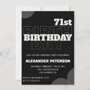 Invitation Cartons d'invitation à la fête d'anniversaire des