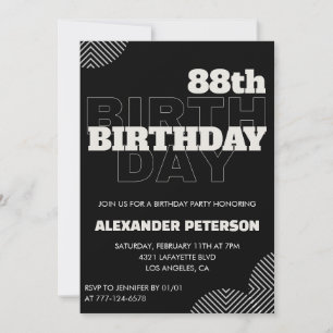 Invitation Cartons d'invitation à la fête d'anniversaire des