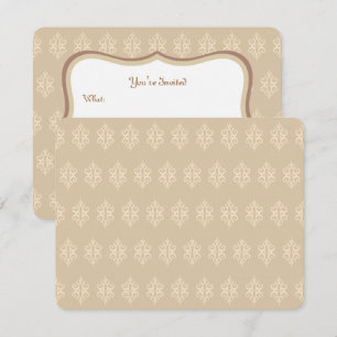 Invitation Cartons d'invitation à motif de dentelle antique