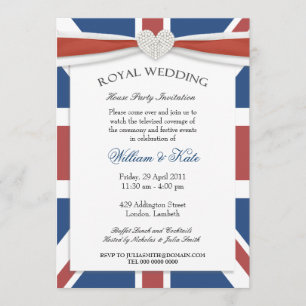 Invitation Cartons d'invitation à une soirée de mariage royal