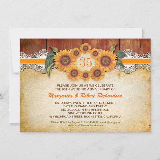 Invitation Cartons d'invitation anniversaire Bois rustique To (Devant)