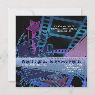 Invitation Cartons d'invitation au bal de promo Hollywood