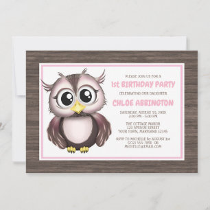 Invitation Cartons d'invitation d'anniversaire adorables de h
