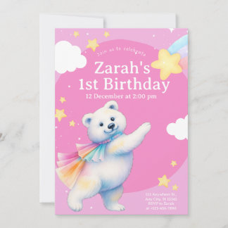 Invitation Cartons d'invitation d'anniversaire de Zarah l'our