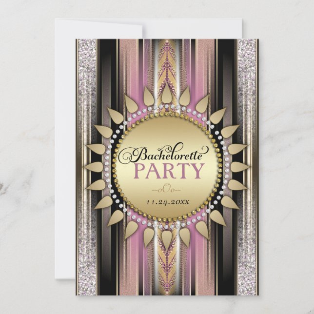 Invitation Cartons d'invitation de fête de Bachelorette Bohèm (Devant)