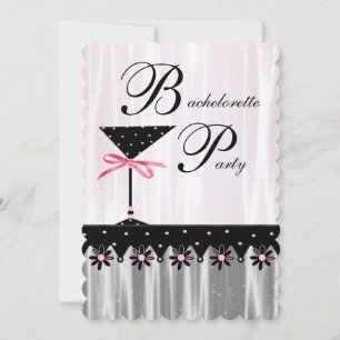 Invitation Cartons d'invitation de fête de bachelorette Pink