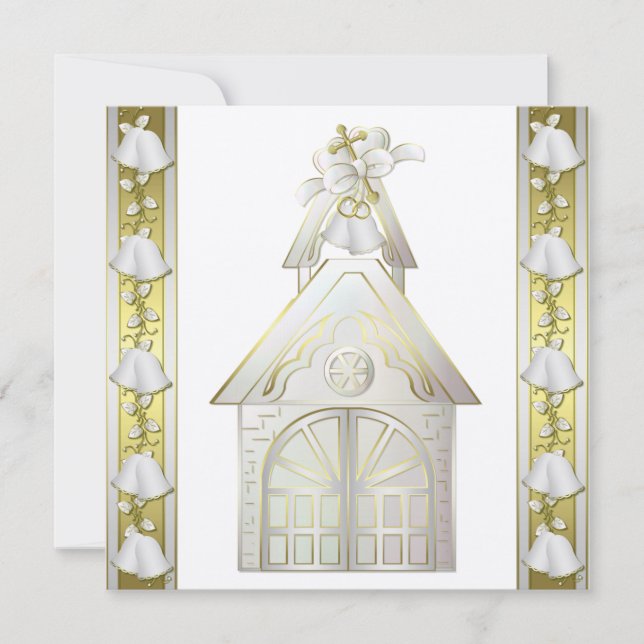 Invitation Cartons d'invitation de mariage  4.25" x 5.5" (Devant)
